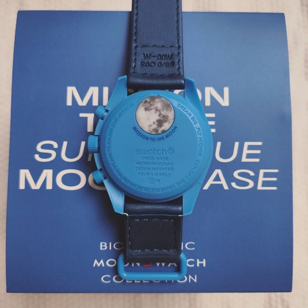 Swatch Dark Blue Chronograph Watch - Picture 2 of 5